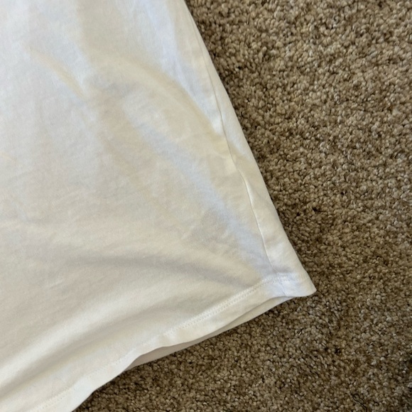 Old Navy cotton crewneck puff sleeve short sleeve. Eyelet lace. Cottage core. L - Picture 5 of 10